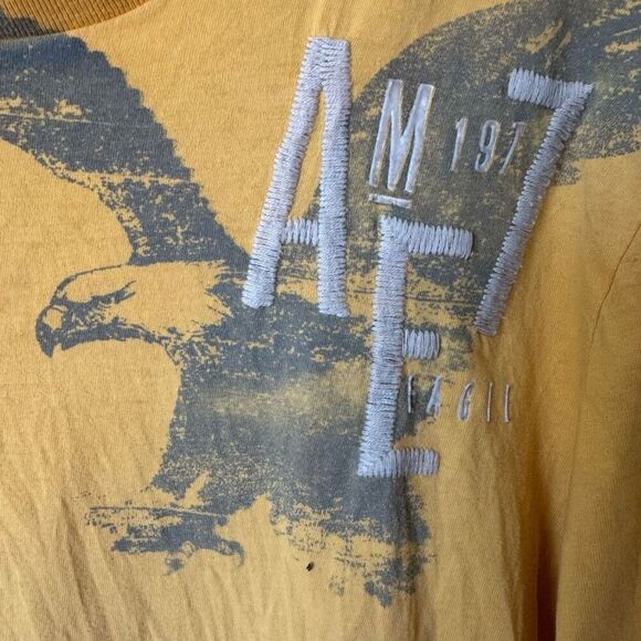 American Eagle 100% Cotton Y2K Tee Embroidered - Picture 2 of 5